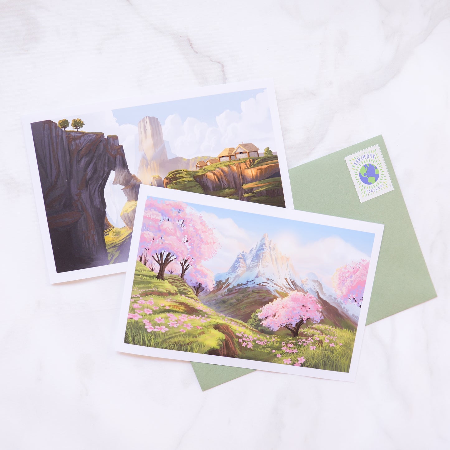 Landscapes Inspired by Minecraft Print Club