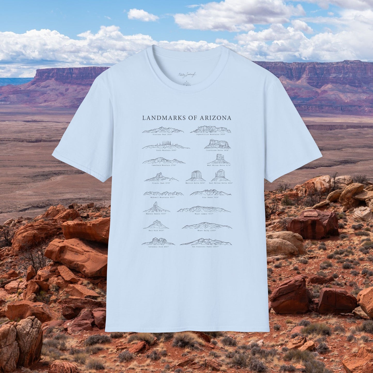 Landmarks of Arizona T-Shirt
