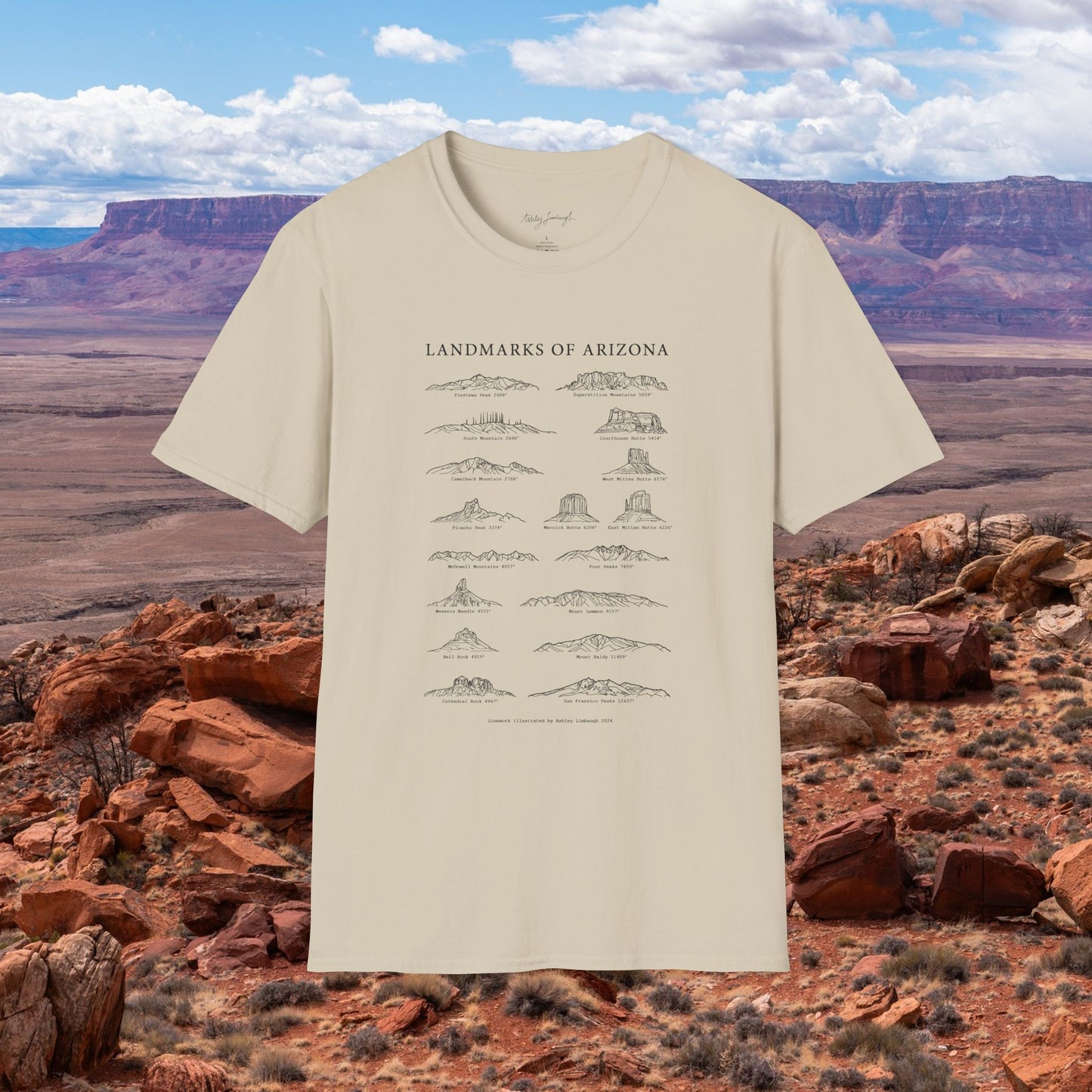 Landmarks of Arizona T-Shirt