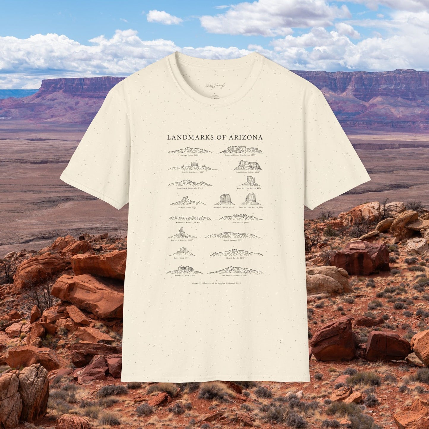 Landmarks of Arizona T-Shirt