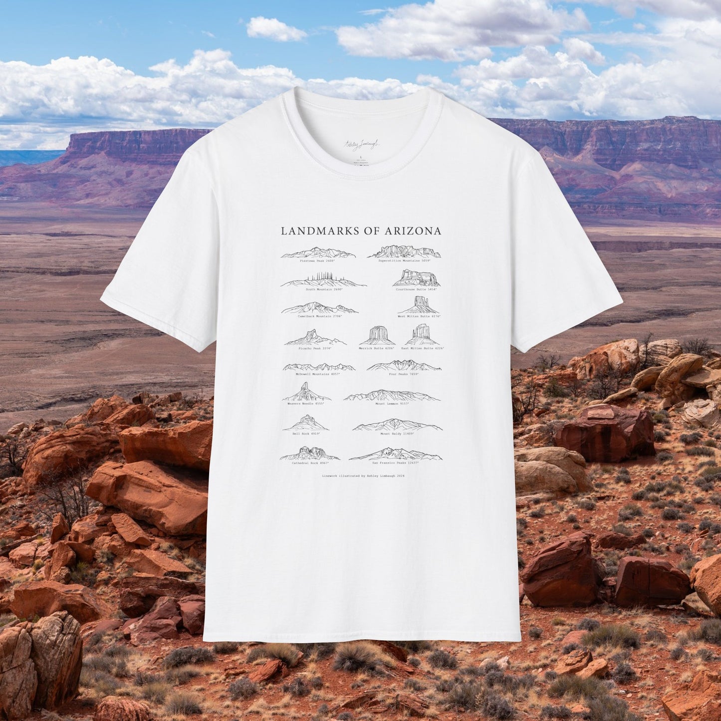 Landmarks of Arizona T-Shirt
