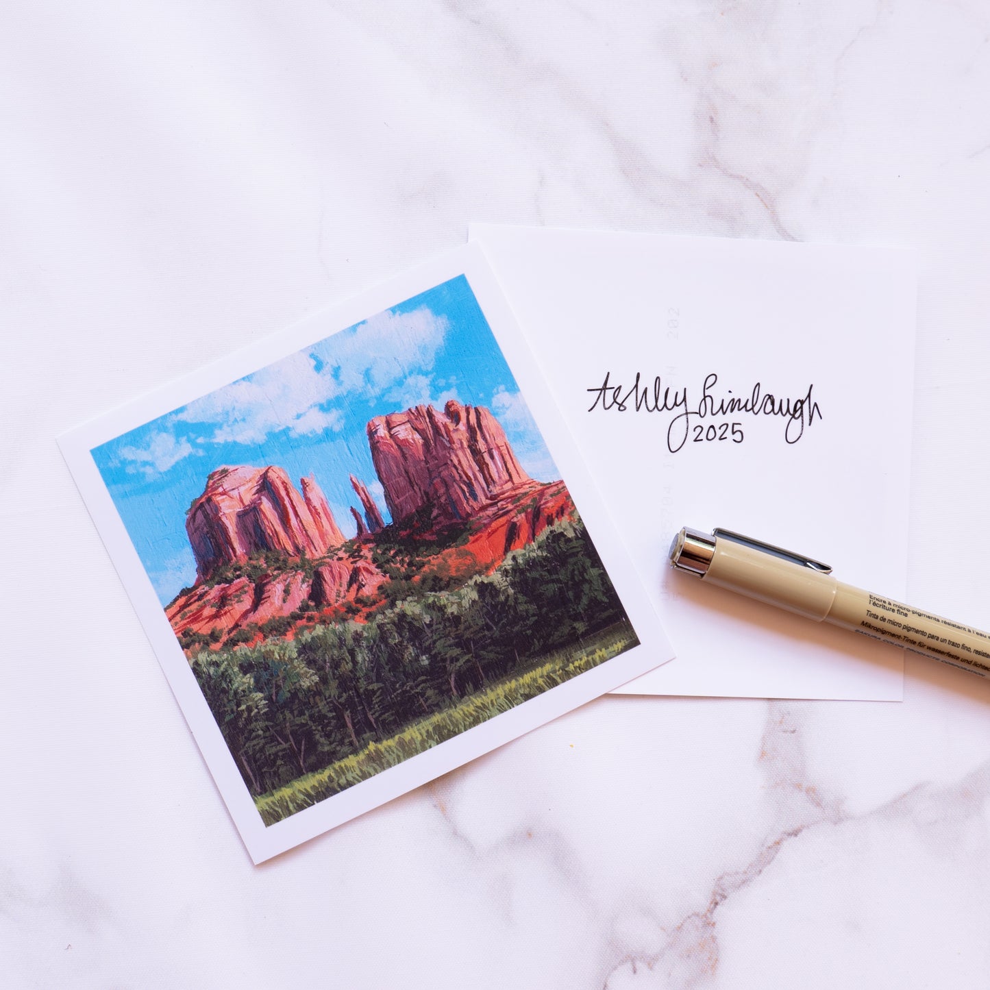 Cathedral Rock 4" x 4"