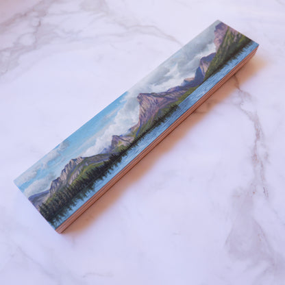 Glacier National Park Panorama Painting 2.5" x 12"