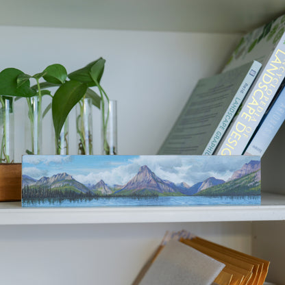Glacier National Park Panorama Painting 2.5" x 12"