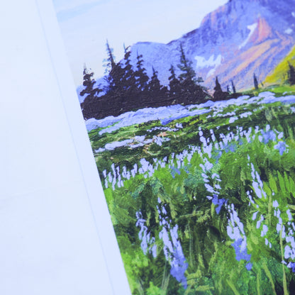 Purple Mountain Print 8" x 8"