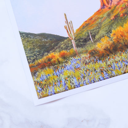 Picacho Peak Print 8" x 8"