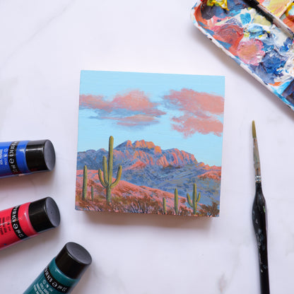 Catalina Mountains Mini 4" x 4"