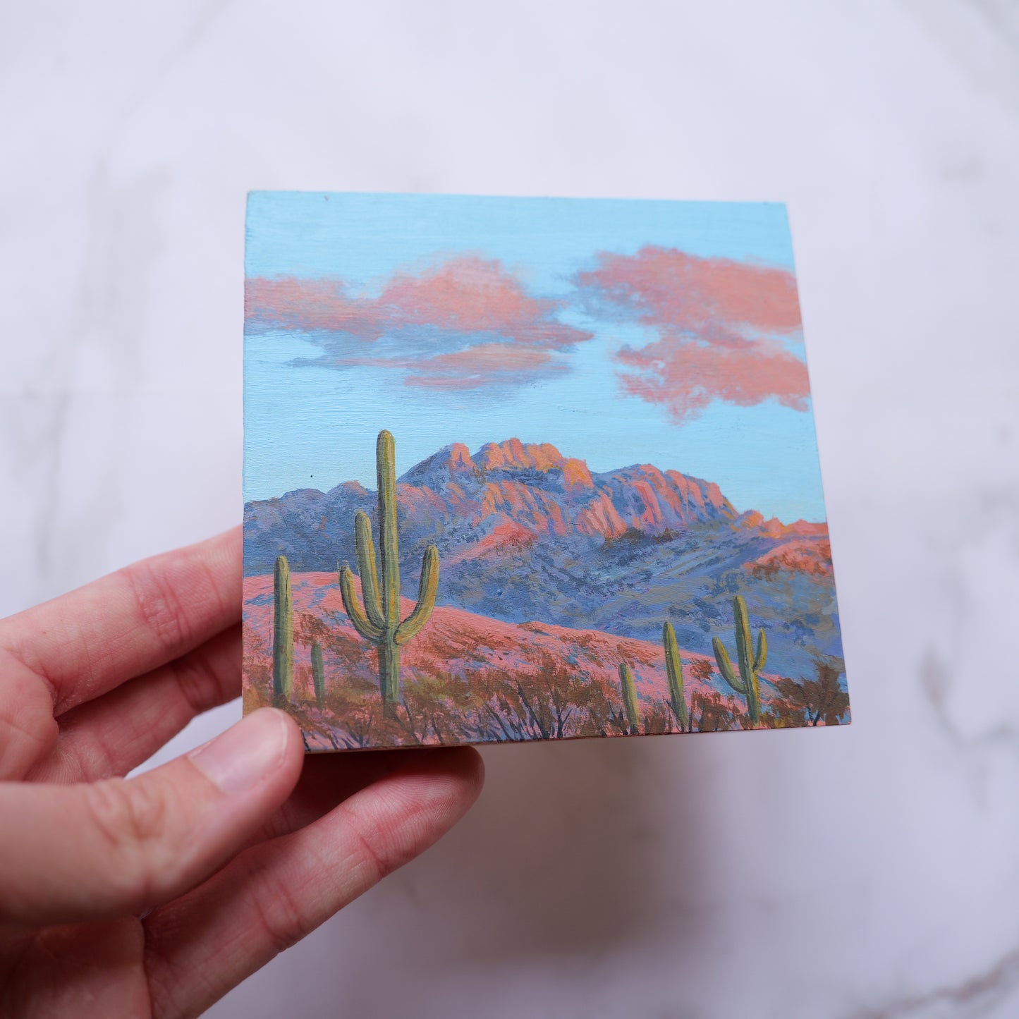 Catalina Mountains Mini 4" x 4"