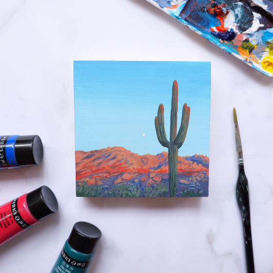 Catalina Saguaro Mini 4" x 4"