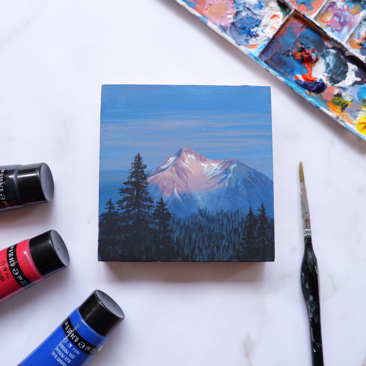 Washinton Mountain Mini Painting