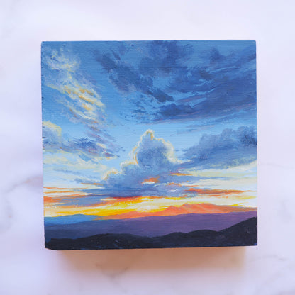 Tucson Sunset Mini 4" x 4"