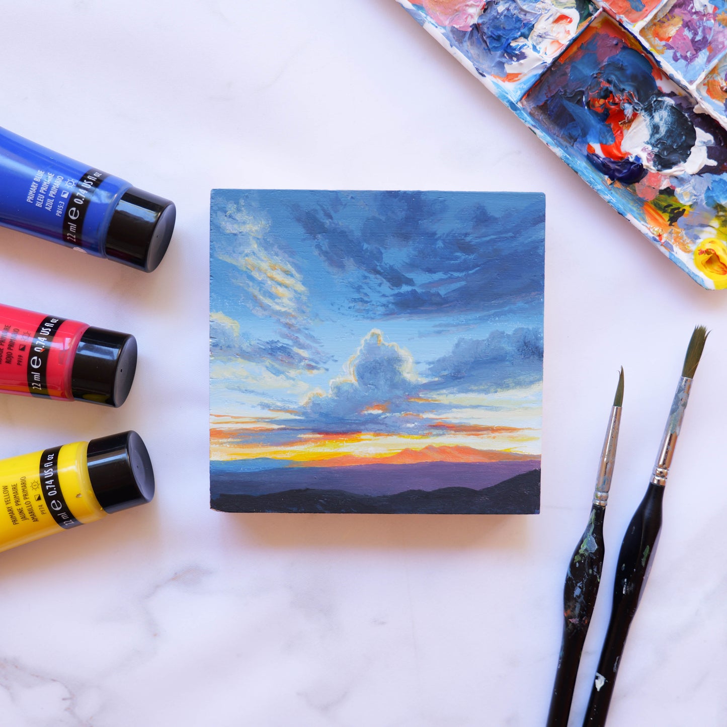 Tucson Sunset Mini 4" x 4"