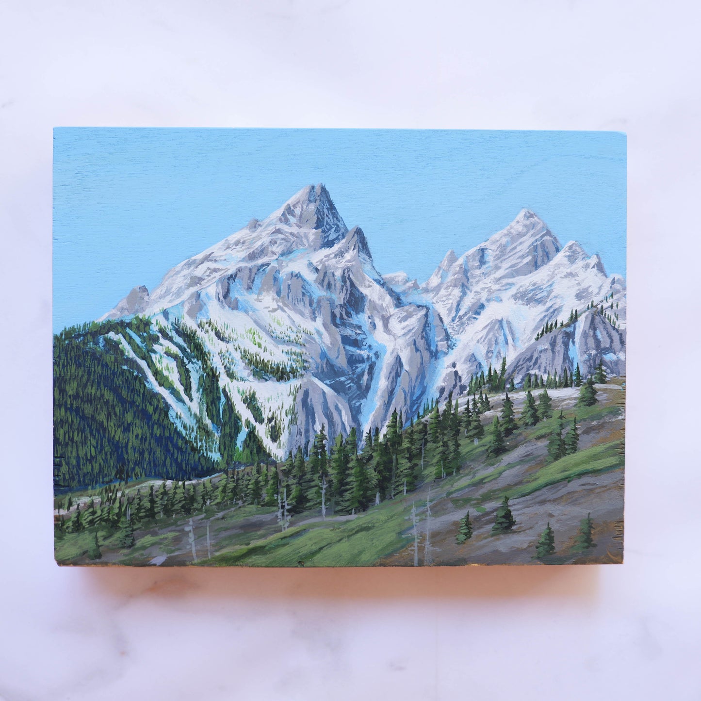 Grand Teton Mini Painting