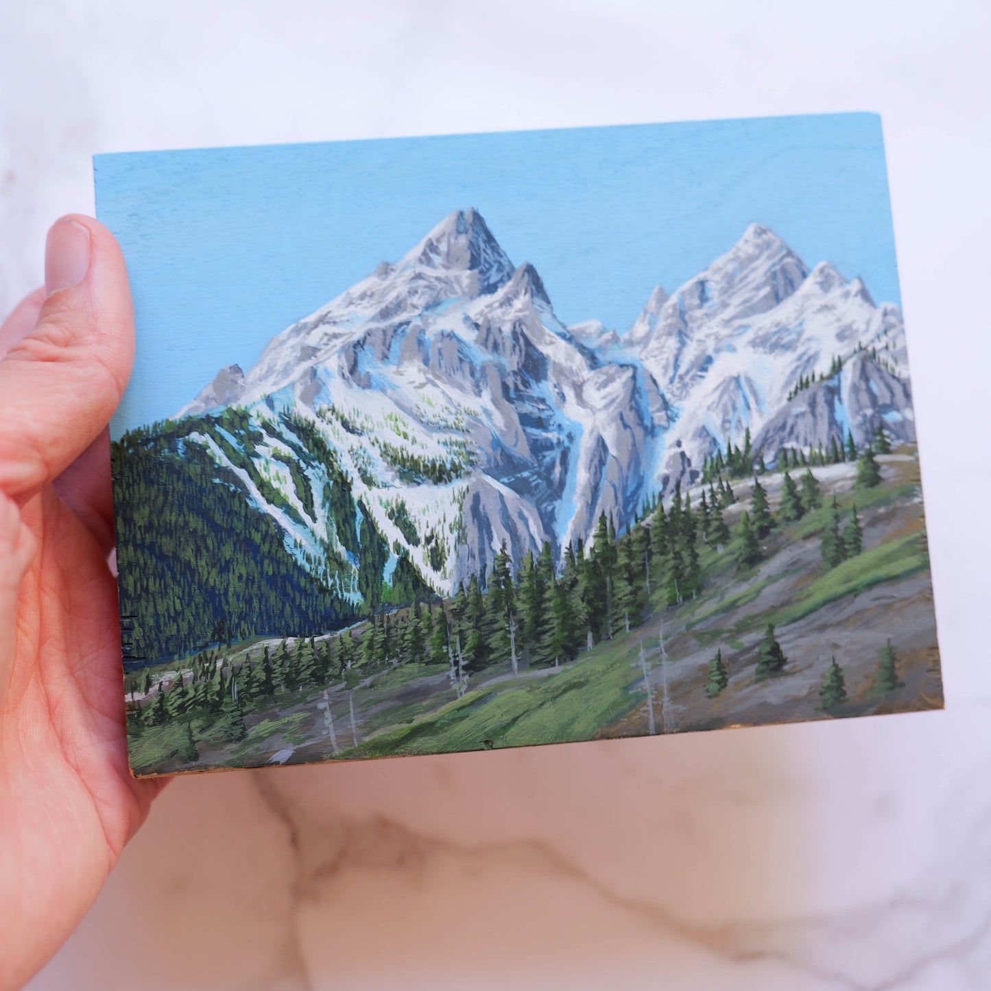 Grand Teton Mini Painting