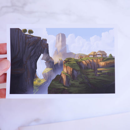 Landscapes Inspired by Minecraft Print Club